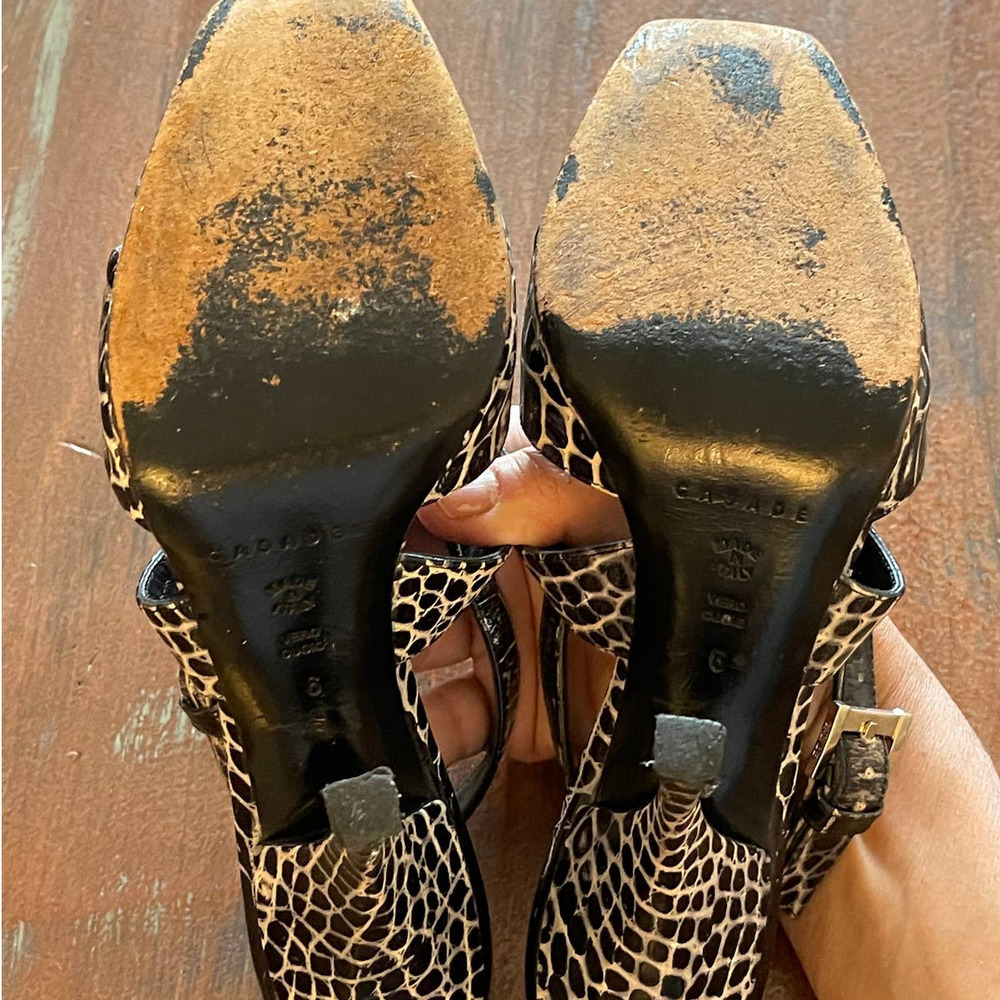 CASADEI Women's Italian Leather Heels Vero Cuoro Sz 6 - Picture 3 of 9